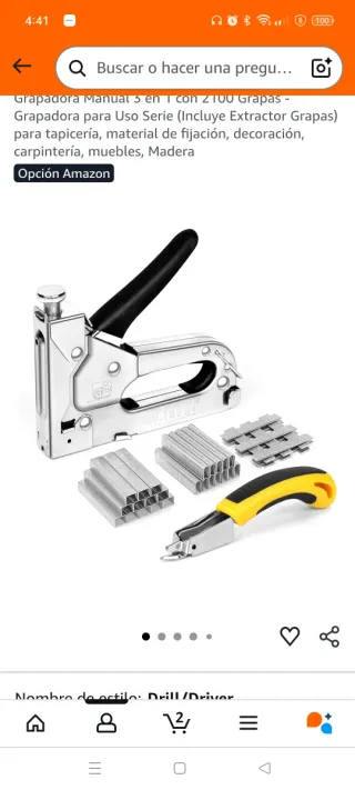 Grapadora Manual 3 en 1 con 2100 Grapas