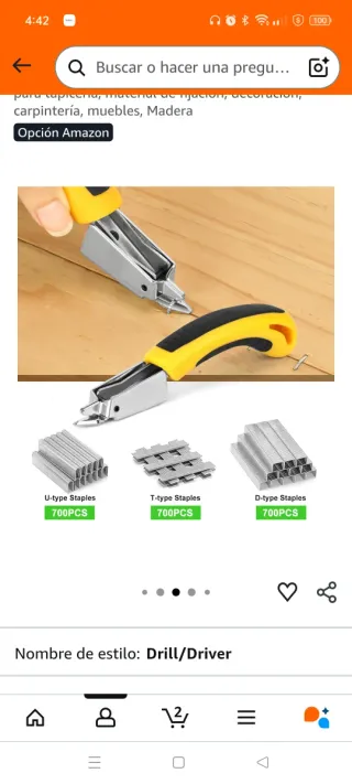 Grapadora Manual 3 en 1 con 2100 Grapas