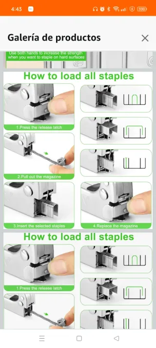 Grapadora Manual 3 en 1 con 2100 Grapas