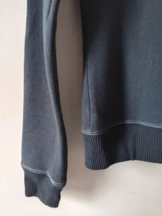 Giacca Guru zip blu navy con logo ricamato