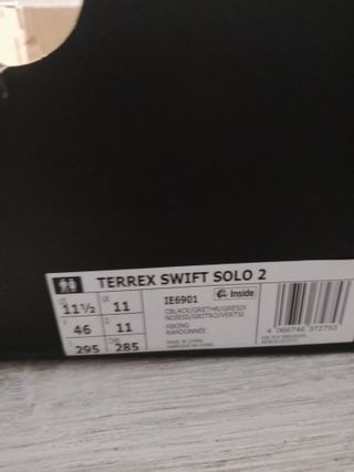 Adidas Terrex Swift Solo 2.0 Talla 46 Nuevas