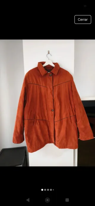 Abrigo Nuria Vilardaga Talla 46 Naranja