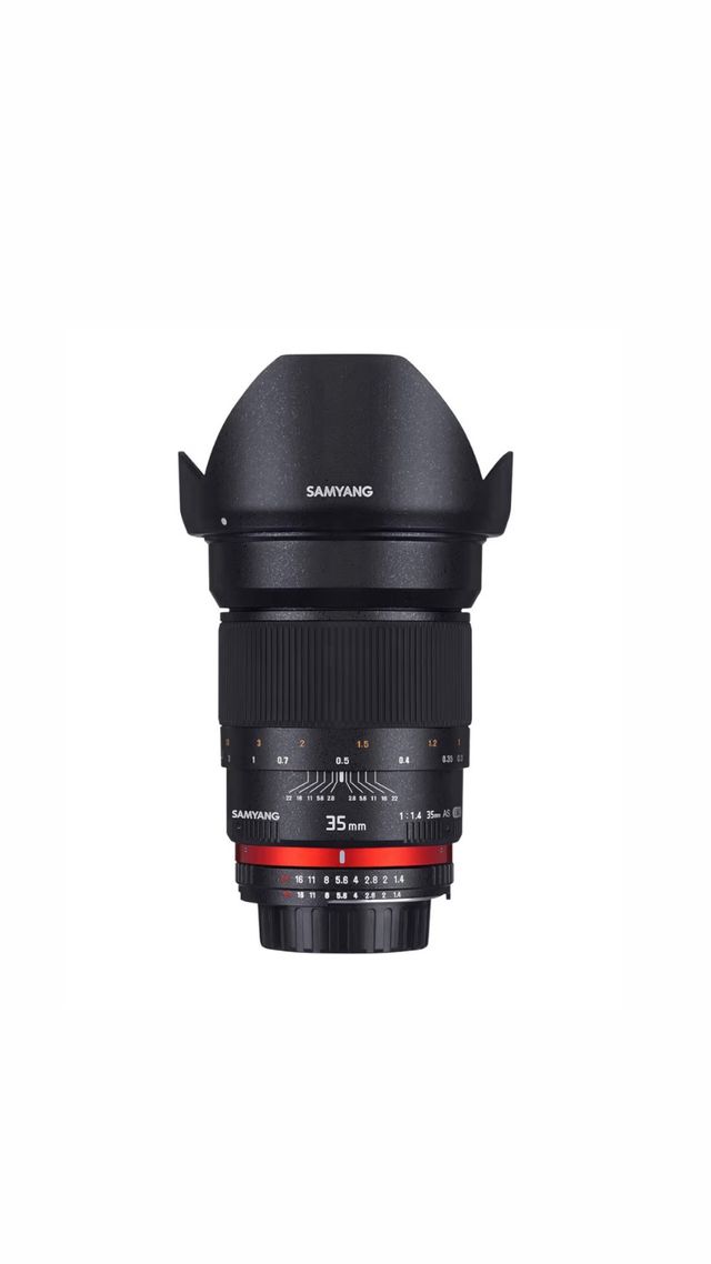 Obiettivo Samyang 35mm f/1.4 AS UMC per Sony E New