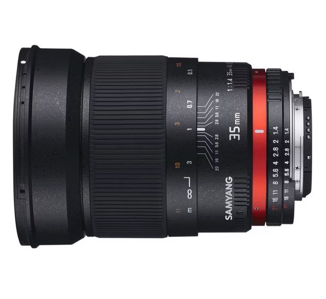 Obiettivo Samyang 35mm f/1.4 AS UMC per Sony E New
