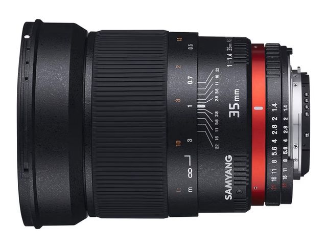 Obiettivo Samyang 35mm f/1.4 AS UMC per Sony E New