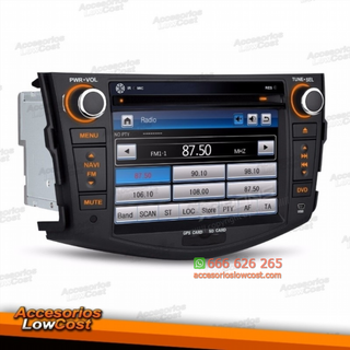 RADIO GPS DVD 2 DIN 7” ESPECÍFICO PARA TOYOTA RAV