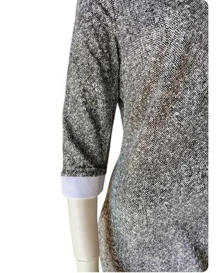 Vestito jaspeato elastico con dettagli