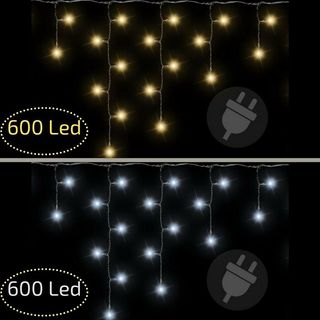 Luci Natalizie Esterno : Tenda Luminosa LED Natale