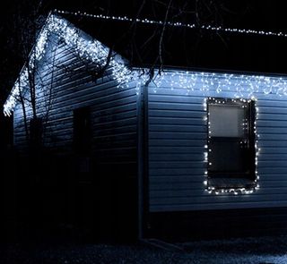Luci Natalizie Esterno : Tenda Luminosa LED Natale