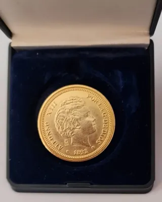 MONEDA DE 20 PESETAS DE ALFONSO XIII - 1892.