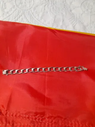 Pulsera de plata maciza