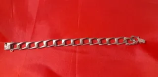 Pulsera de plata maciza