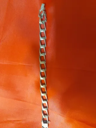 Pulsera de plata maciza