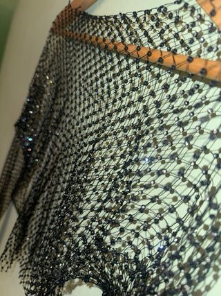 Top Malla Brillante Festival Talla Única