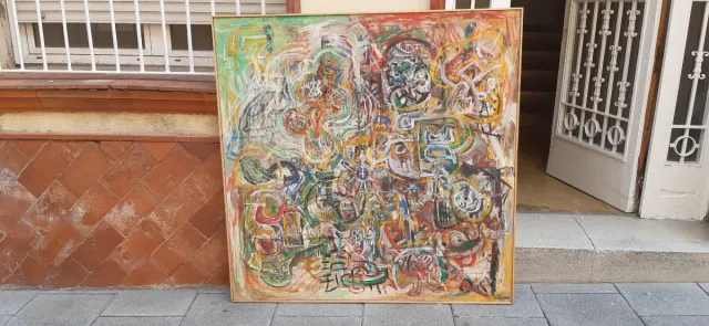 Cuadro Abstracto Multicolor Colección