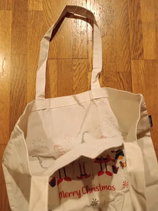 Borsa tela Natale gnomi