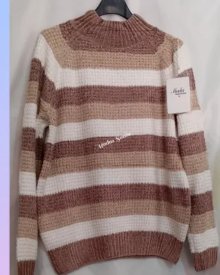 Jersey de lana a rayas