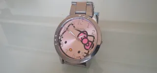 Reloj Hello Kitty Rosa y Plateado
