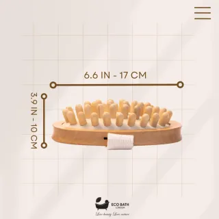 Cepillo masajeador anticelulítico madera