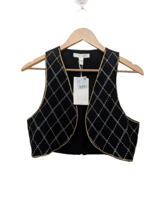 Chaleco High Spirits T. L negro y dorado