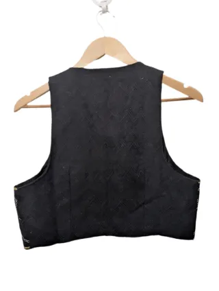 Chaleco High Spirits T. L negro y dorado