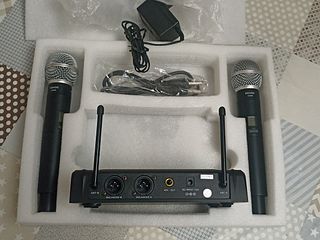 2 Micrófonos Inalámbricos UHF Multibanda