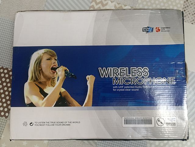 2 Micrófonos Inalámbricos UHF Multibanda