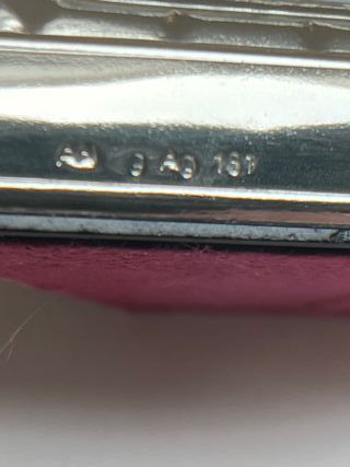 Orologio da tavolo cornice argento