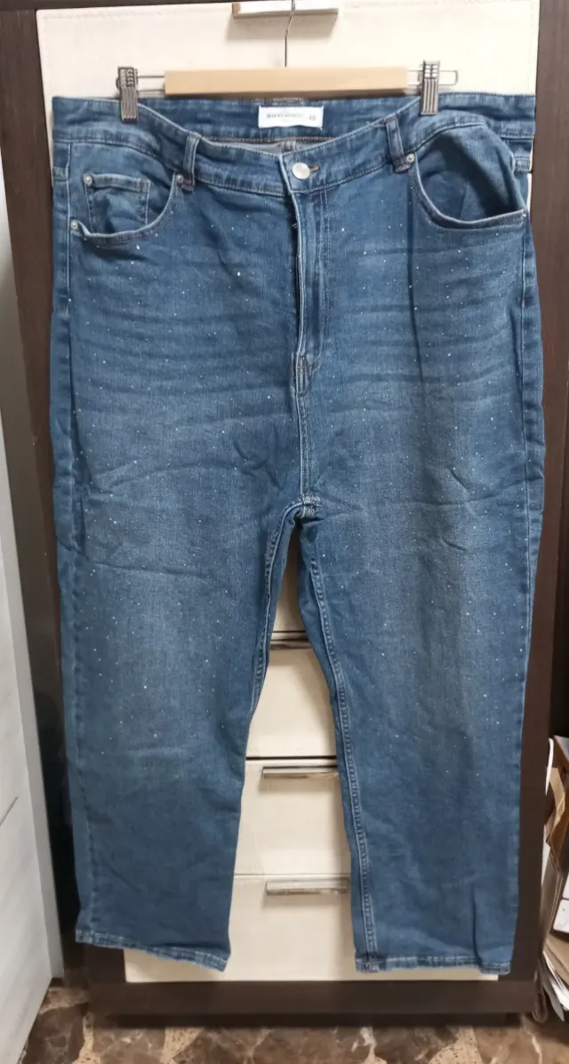 Pantalón vaquero Encuentro con brillos