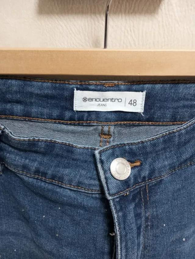 Pantalón vaquero Encuentro con brillos