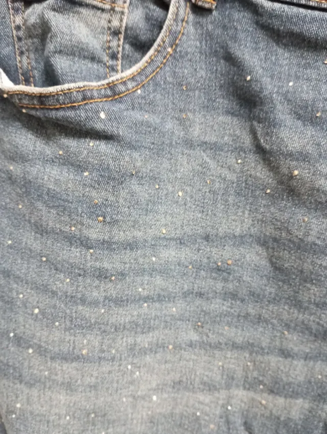 Pantalón vaquero Encuentro con brillos