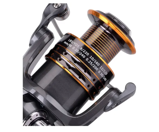 PLUSINNO - Combo de caña y Carrete de Pescar.