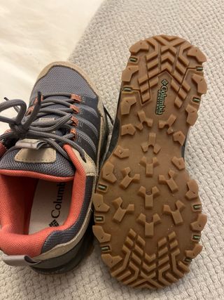 Zapatillas Trekking Montaña Beige/Gris