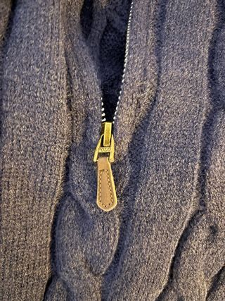 Jersey Polo Ralph Lauren Azul Marino Cremallera