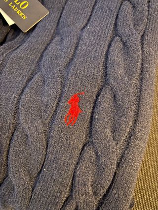 Jersey Polo Ralph Lauren Azul Marino Cremallera