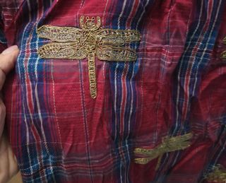 Camicia Desigual con ricami dorati