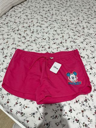 Pantalones cortos Disney Mickey Mouse rosas