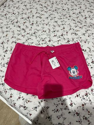 Pantalones cortos Disney Mickey Mouse rosas