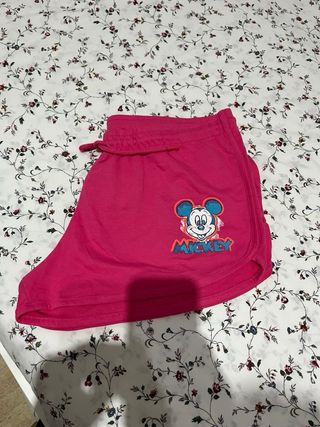 Pantalones cortos Disney Mickey Mouse rosas