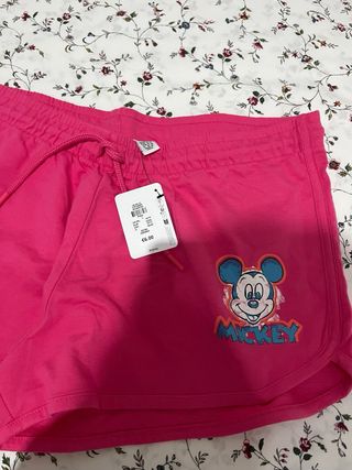 Pantalones cortos Disney Mickey Mouse rosas
