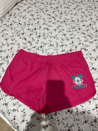 Pantalones cortos Disney Mickey Mouse rosas