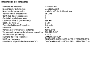MacBook Air 13 i5 impecable