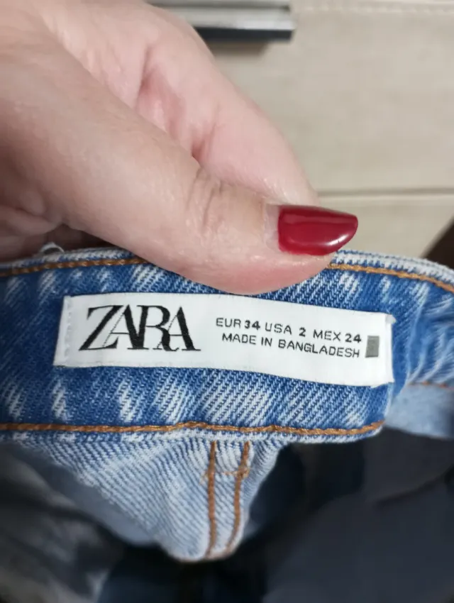 Pantalón corto vaquero Zara