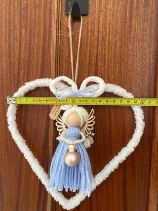 Cuore con angelo decorativo