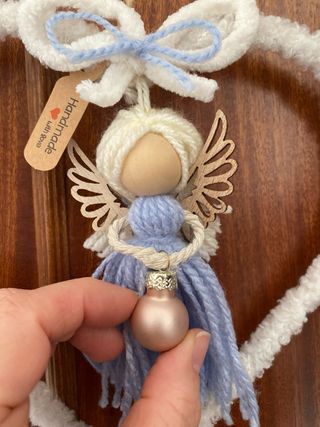 Cuore con angelo decorativo