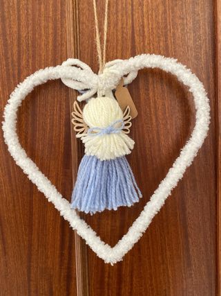 Cuore con angelo decorativo