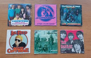 Vinilo single 7 Lou Reed Betles Pekenikes Carpente