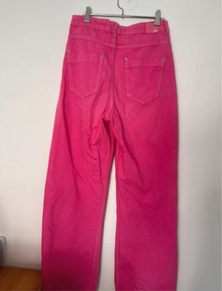 Pantalones Zara Wide Leg Fucsia