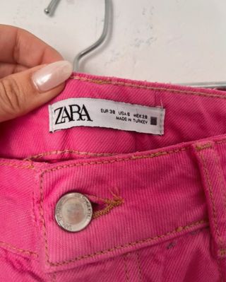 Pantalones Zara Wide Leg Fucsia
