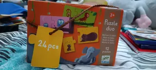 Puzzle Duo Animales 12 Puzzles